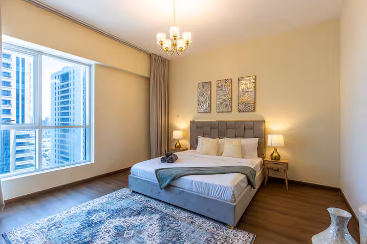 Sulafa Tower: Bedroom two, the window onto the towers